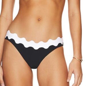 Seafolly ric rac black and white bikini bottom NWT